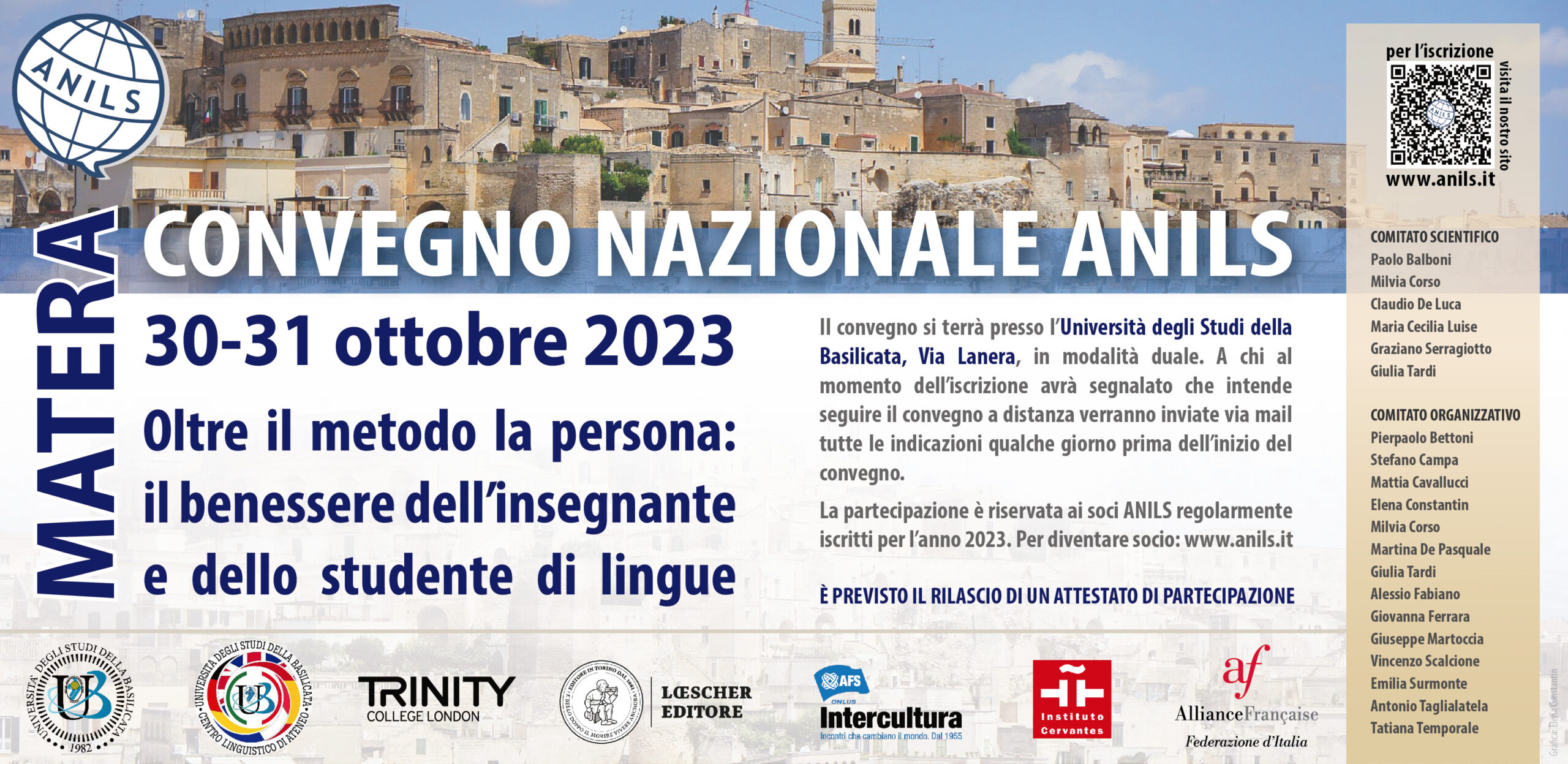 Convegno Nazionale ANILS 2023 a Matera